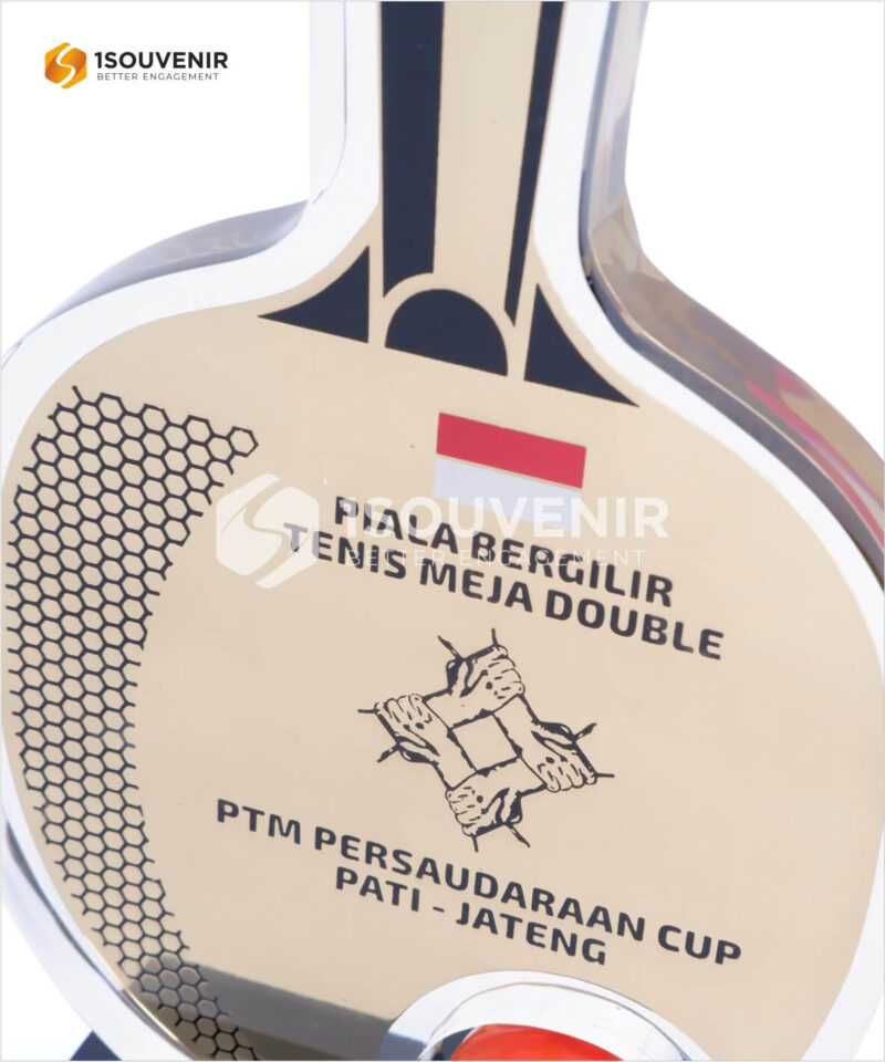DETAIL-PB203 Piala Tenis Meja Double