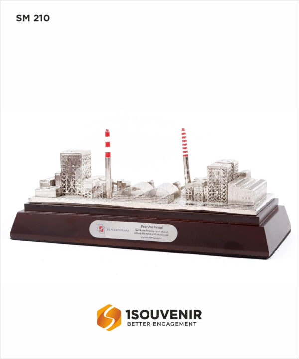 SM210 Souvenir Miniatur Bangunan PLN Batubara