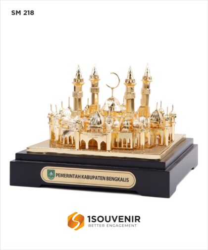 SM218 Souvenir Miniatur Masjid Itiqomah Bengkalis