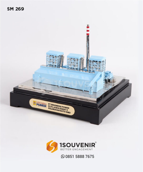 SM 269 Souvenir Miniatur PLTU Jabar 2 Pelabuhan Ratu Omu