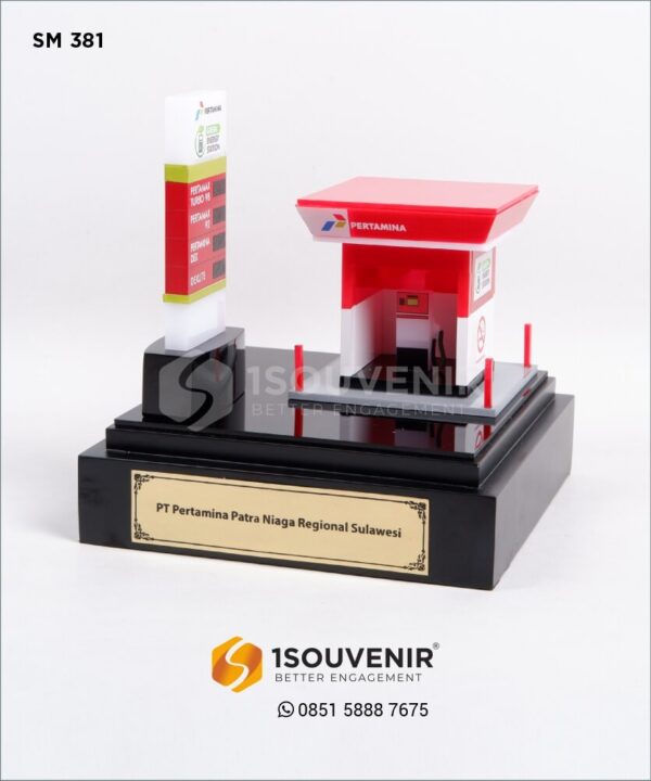 SM381 Miniatur SPBU Pertamina Patra Niaga Sulawesi