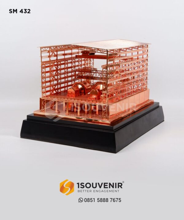 SM432 Souvenir Miniatur Bangunan Slag Concentrator PT MMA Yogyakarta