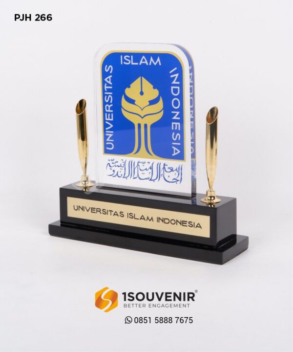 PJH266 Plakat Akrilik Pen Holder Universitas Islam Indonesia Yogyakarta