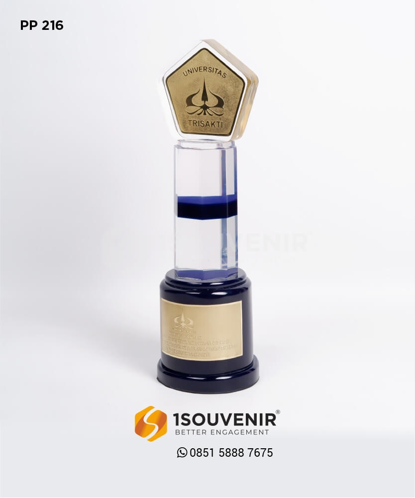 PP216 Piala Penghargaan Kerja Praktik Teknik Perminyakan - piala award