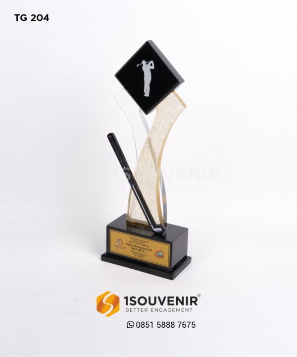 TG204 Trophy Akrilik Resin Happy Golf Turnament Badak LNG Golf