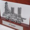 DETAIL_PF217 Plakat Frame Kayu Cor Rig Offshore PT Pertamina Hulu Energi