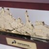 DETAIL_PF218 Plakat Frame Kayu Pabrik Kilang Minyak PT Pertamina Hulu Sanga Sanga