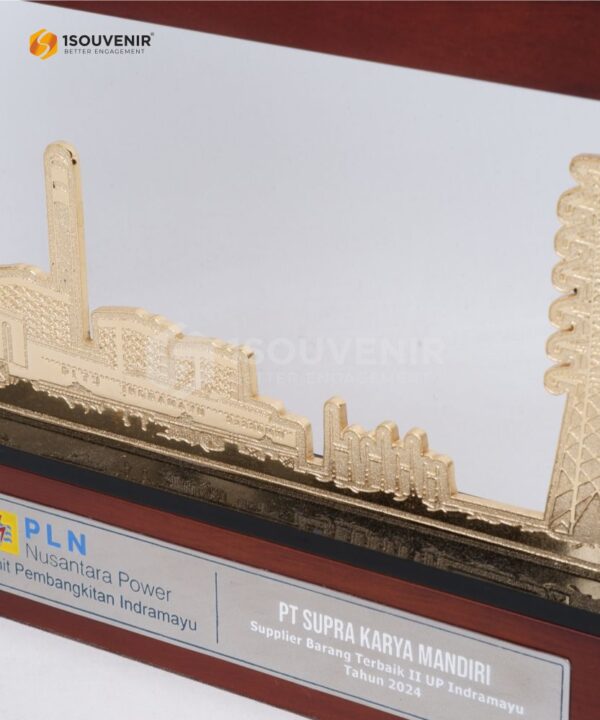 DETAIL_PF221 Plakat Frame Kayu PT PLN Nusantara Unit Pembangkit Indramayu