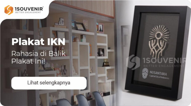 plakat ikn nusantara, souvenir ibu kota baru indonesia