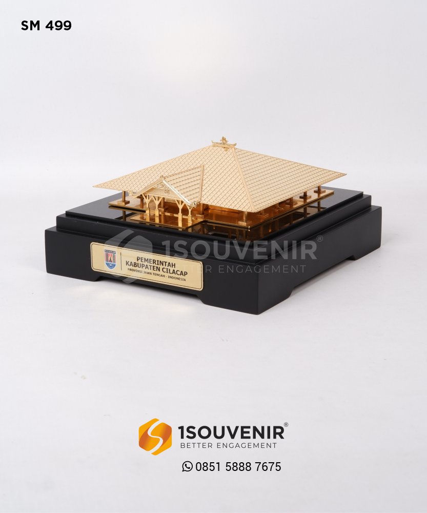 SM499 Souvenir Miniatur Pendopo Wijaya Pemerintah Kabupaten Cilacap