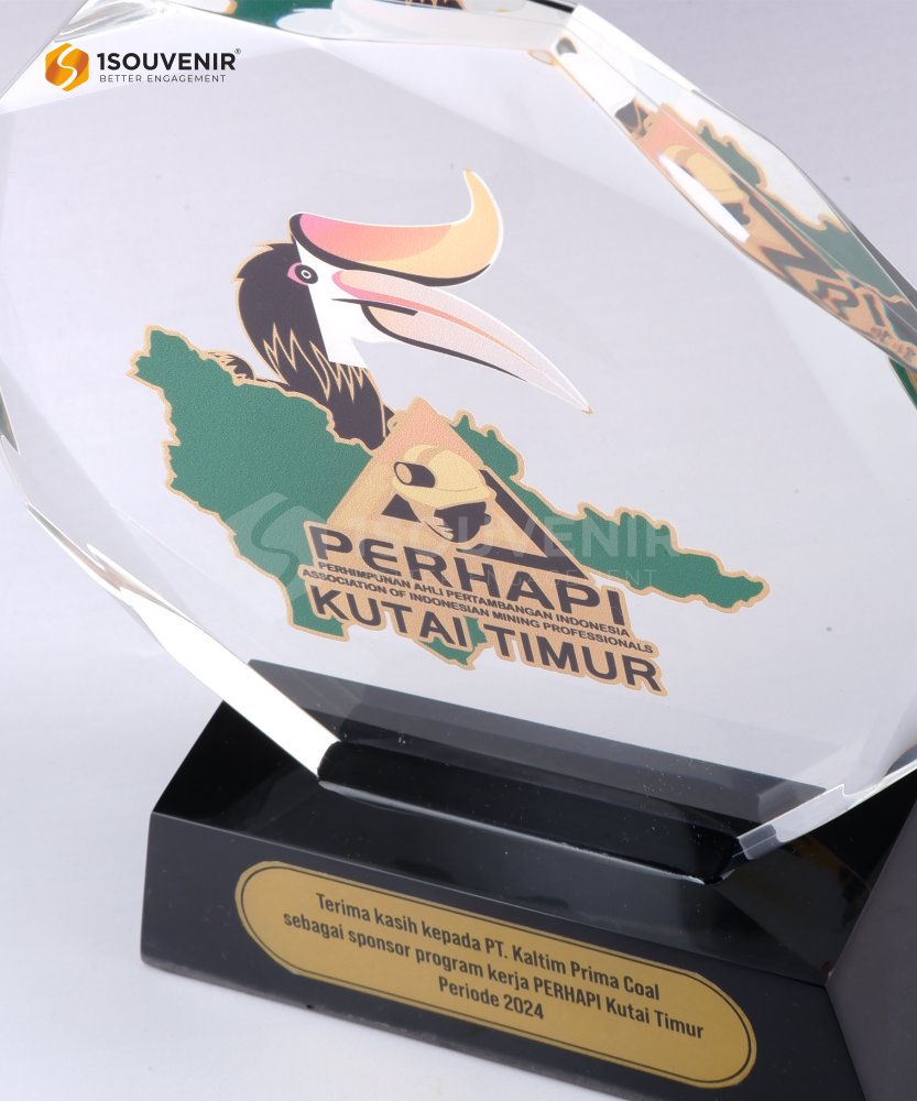 DETAIL_PA610 Plakat Akrilik Ucapan Terima Kasih Sponsor Program Kerja PERHAPI Kutai Timur Periode 2024