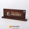 KK208 Papan Nama Kayu Pelani Makarti Disnaker DIY