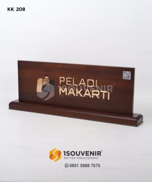 Kerajinan Kayu Papan Nama Kayu Pelani Makarti Disnaker DIY