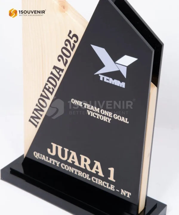 DETAIL-PAK303 Plakat Kayu Akrilik Innovedia 2025