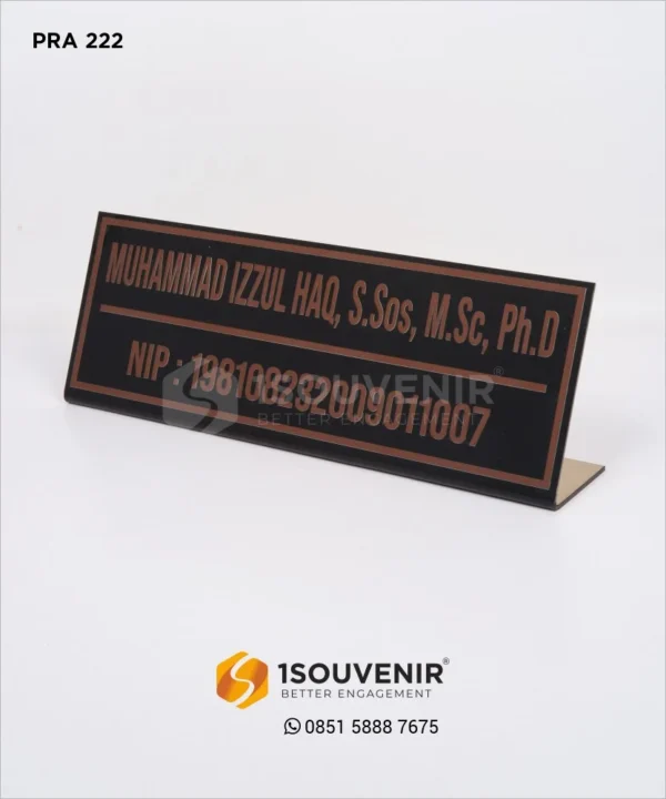 PRA222 Papan Nama Tekuk Pegawai Negeri