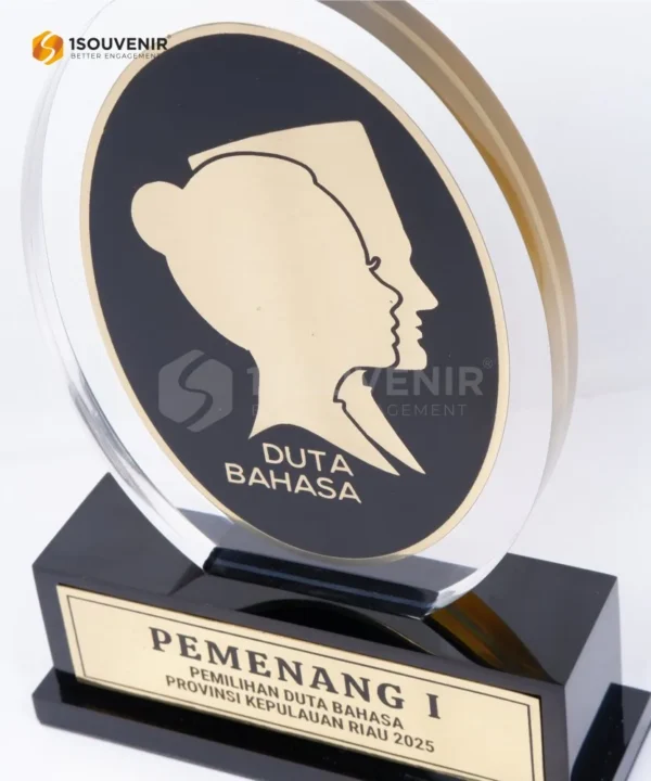 DETAIL-PA669 Plakat Akrilik Duta Bahasa Riau