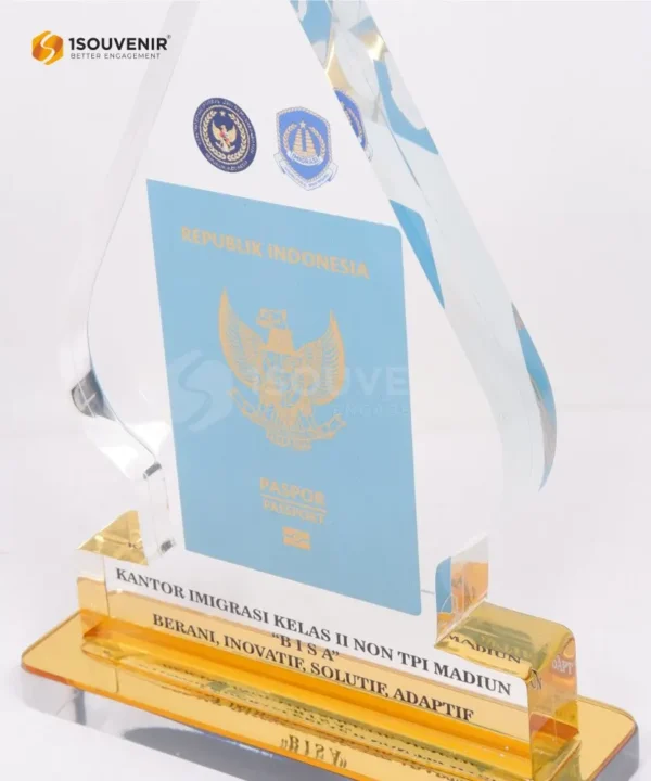 DETAIL-PA672 Plakat Akrilik Kantor Imigrasi Kelas II