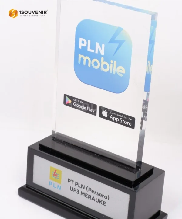 DETAIL-PA676 Plakat Akrilik PLN UP3 Merauke