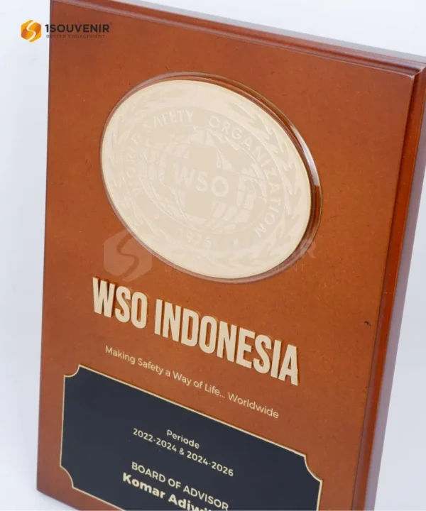 DETAIL-PK575 Plakat Kayu Logam WSO Indonesia