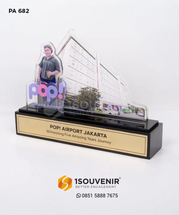 PA682 Plakat Akrilik POP Airport Jakarta