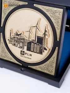 DETAIL-PK589 Plakat Kayu Logam PLN Jawa Barat