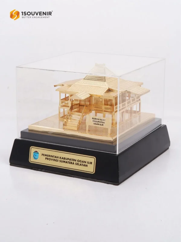 DETAIL2-SM564 Miniatur Rumah Adat Pemkab Ogan Ilir