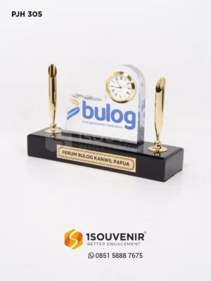 Plakat Jam Pen Holder Perum Bulog P...
