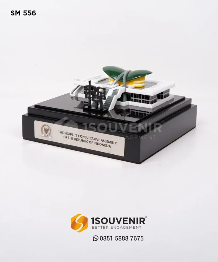 SM556 Miniatur Gedung MPR RI | 1Souvenir® Indonesia