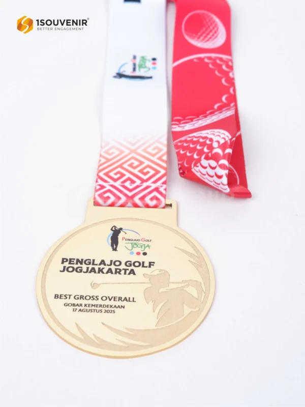 DETAIL- MED331 Medali Penglajo Golf Jogjakarta