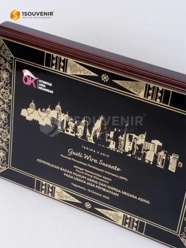 DETAIL-PK619 Plakat Kayu APPI OJK