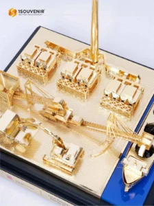 1Souvenir Indonesia DETAIL-SM582 Miniatur Pembangkit Listrik Batubara