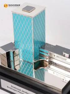 1Souvenir Indonesia DETAIL-SM584 Miniatur Gedung Kemenag RI