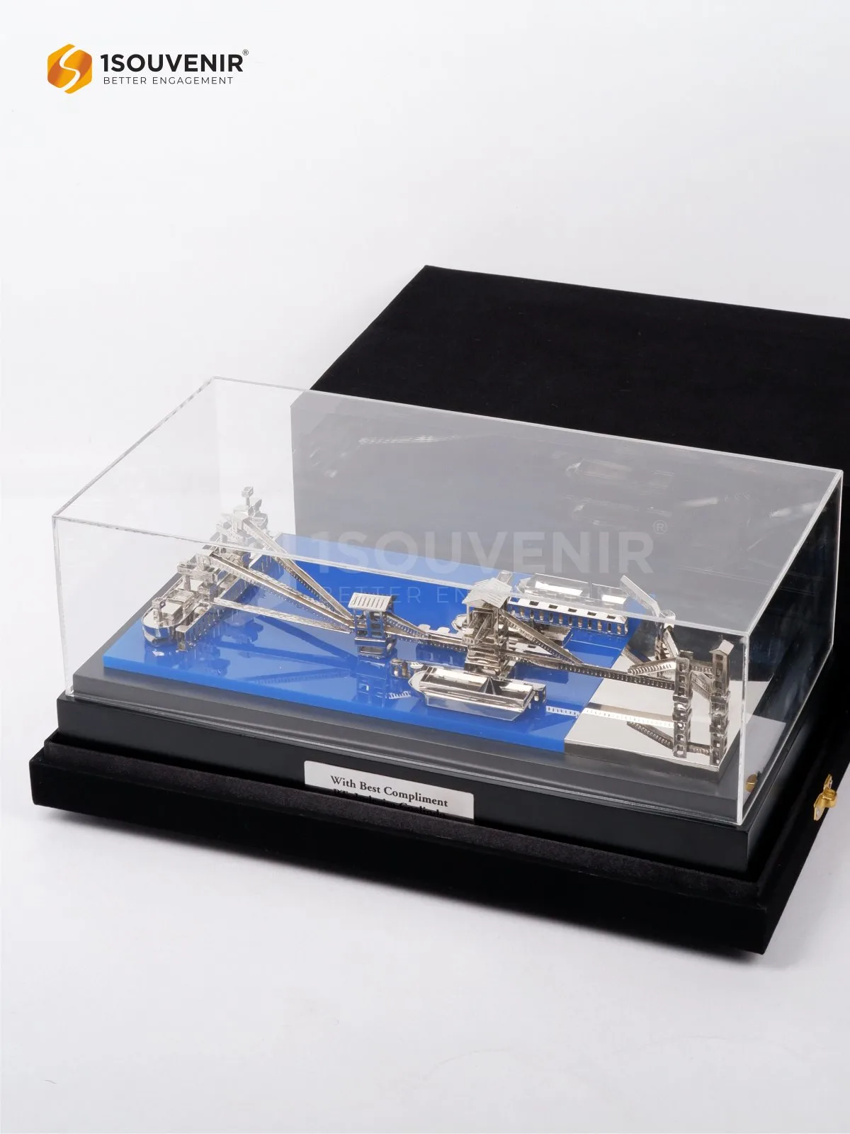 Miniatur Conveyor Kenang-kenangan dari PT Indexim Coalindo DETAIL2-SM581 Miniatur PT Indexim Coalindo