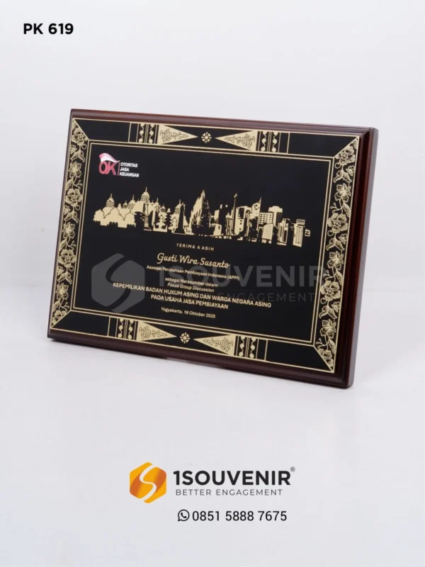 PK619 Plakat Kayu APPI OJK