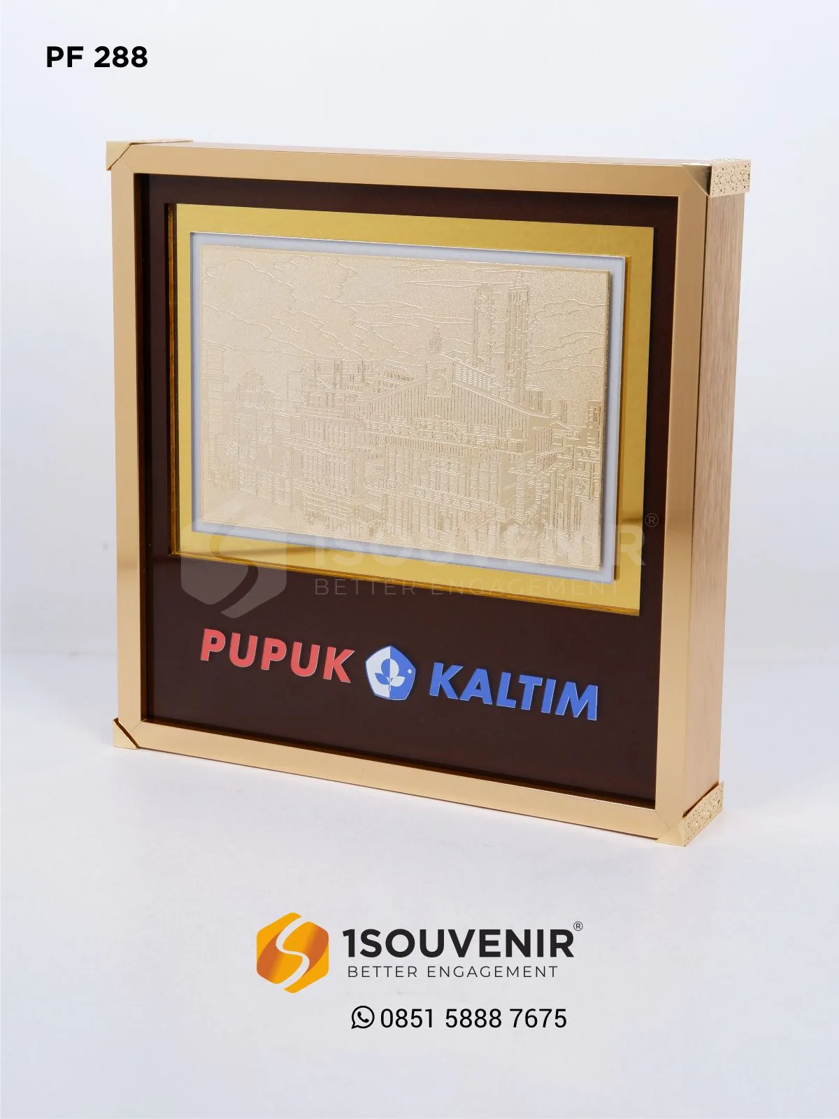 PF288 Plakat Frame Logam Gedung Pabrik
