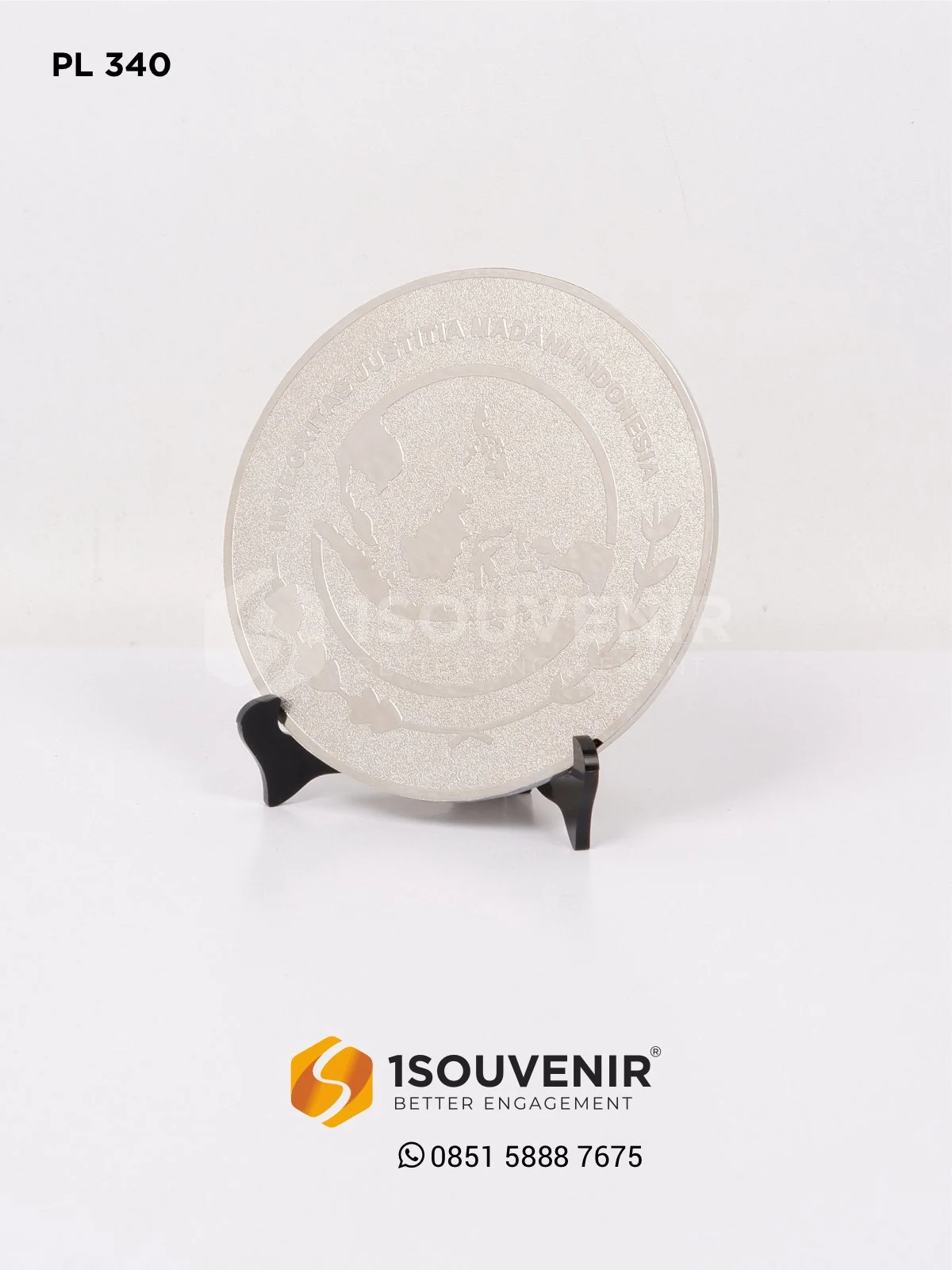 PL340 Plakat Logam Integritas Justitia