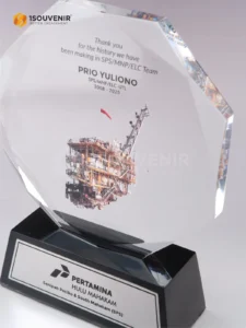 1Souvenir Indonesia DETAIL-PA736 Plakat Akrilik Pertamina Hulu Mahakam