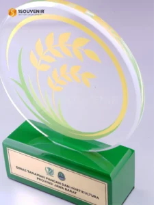 1Souvenir Indonesia DETAIL-PA739 Plakat Akrilik Dinas Tanaman Pangan