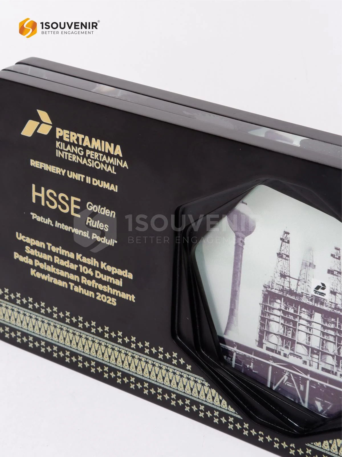 DETAIL-PAK337 Plakat Kayu Akrilik Refinery Unit II