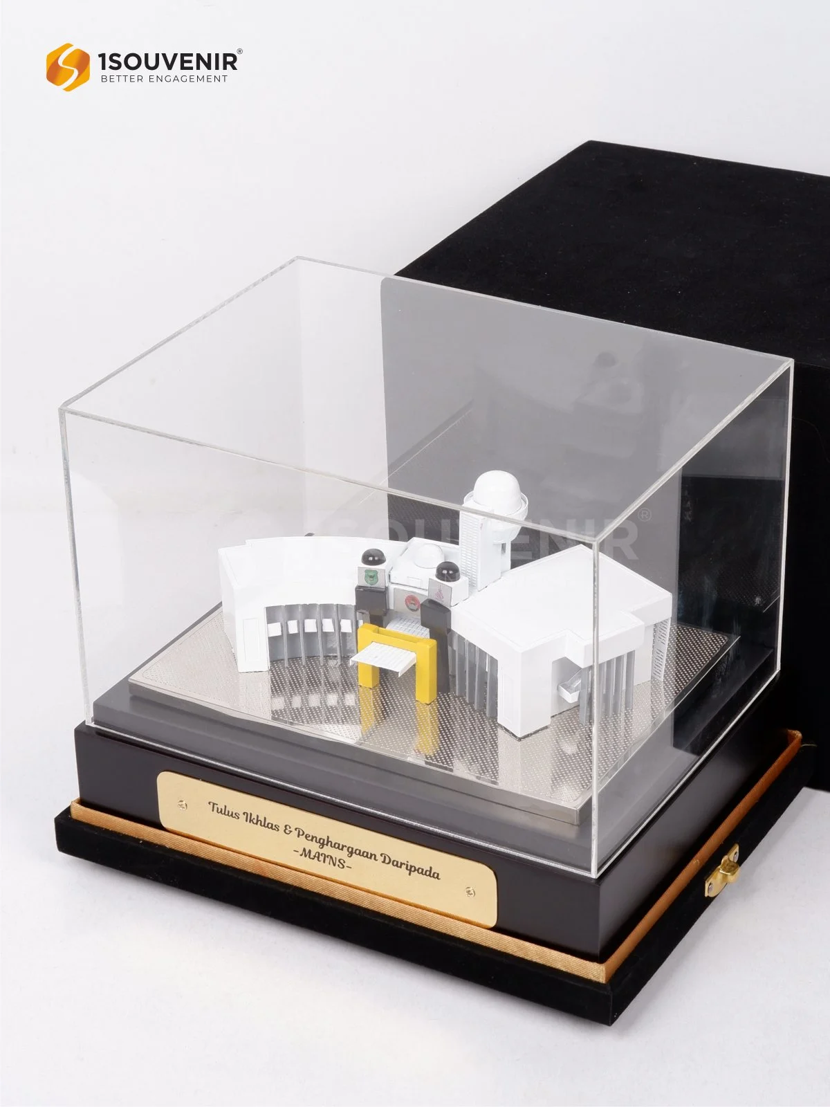 Miniatur Gedung Kompleks Baitul Hilal Kenang-kenangan dari Majlis Agama Islam Negeri Sembilan DETAIL2-SM585 Miniatur Gedung Kompleks Baitul Hilal