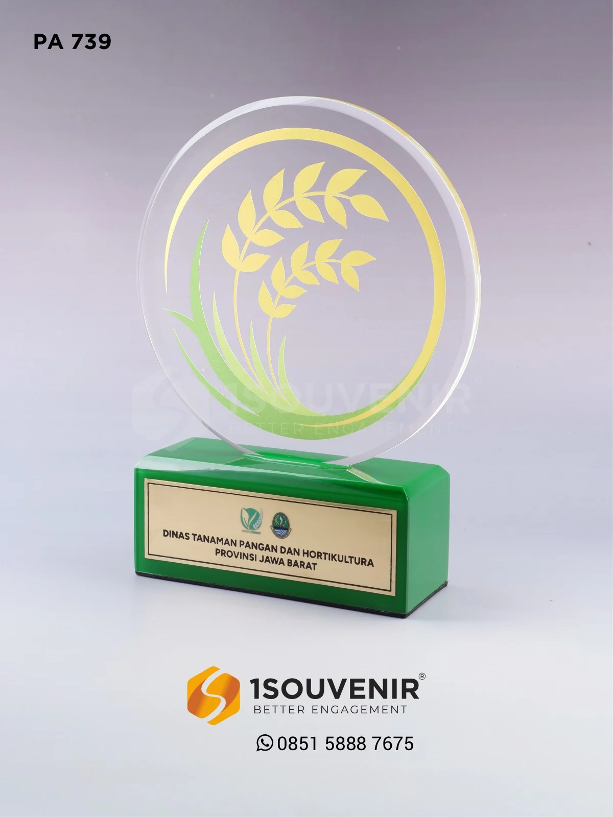 PA739 Plakat Akrilik Dinas Tanaman Pangan