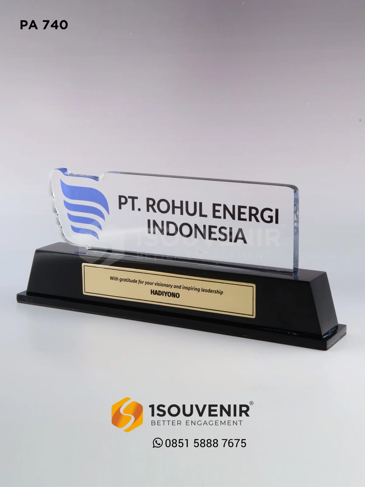 PA740 Plakat Akrilik PT Rohul Energi
