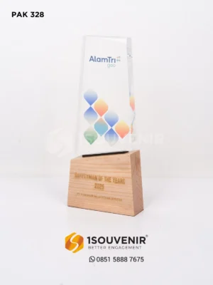 Plakat Kayu Akrilik Penghargaan Saf…