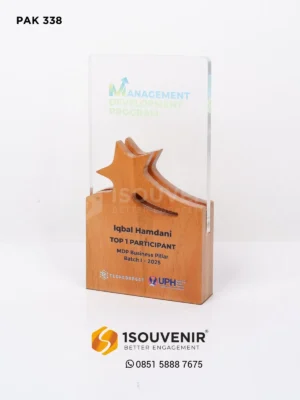 Plakat Kayu Akrilik Penghargaan Top...