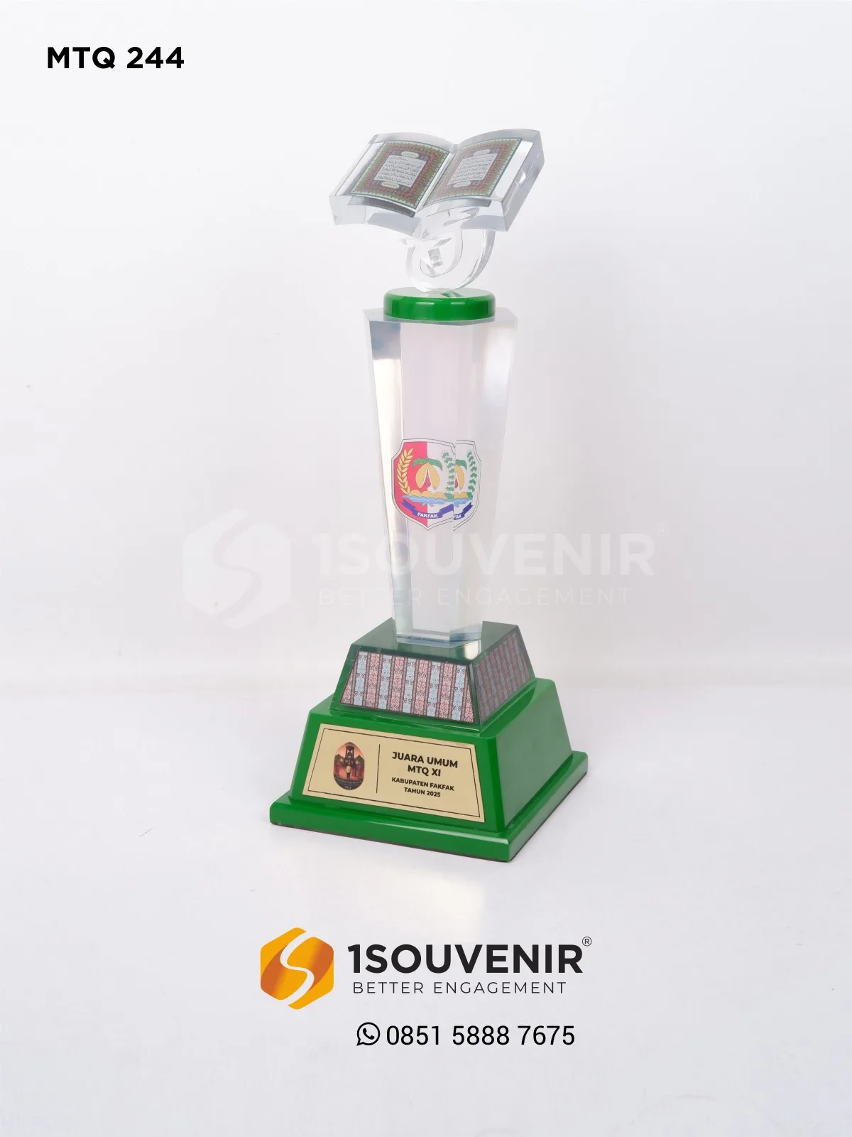 Piala Penghargaan Juara Umum MTQ XI Kabupaten Fakfak Tahun 2025 MTQ244 Piala MTQ XI Kab Fakfak