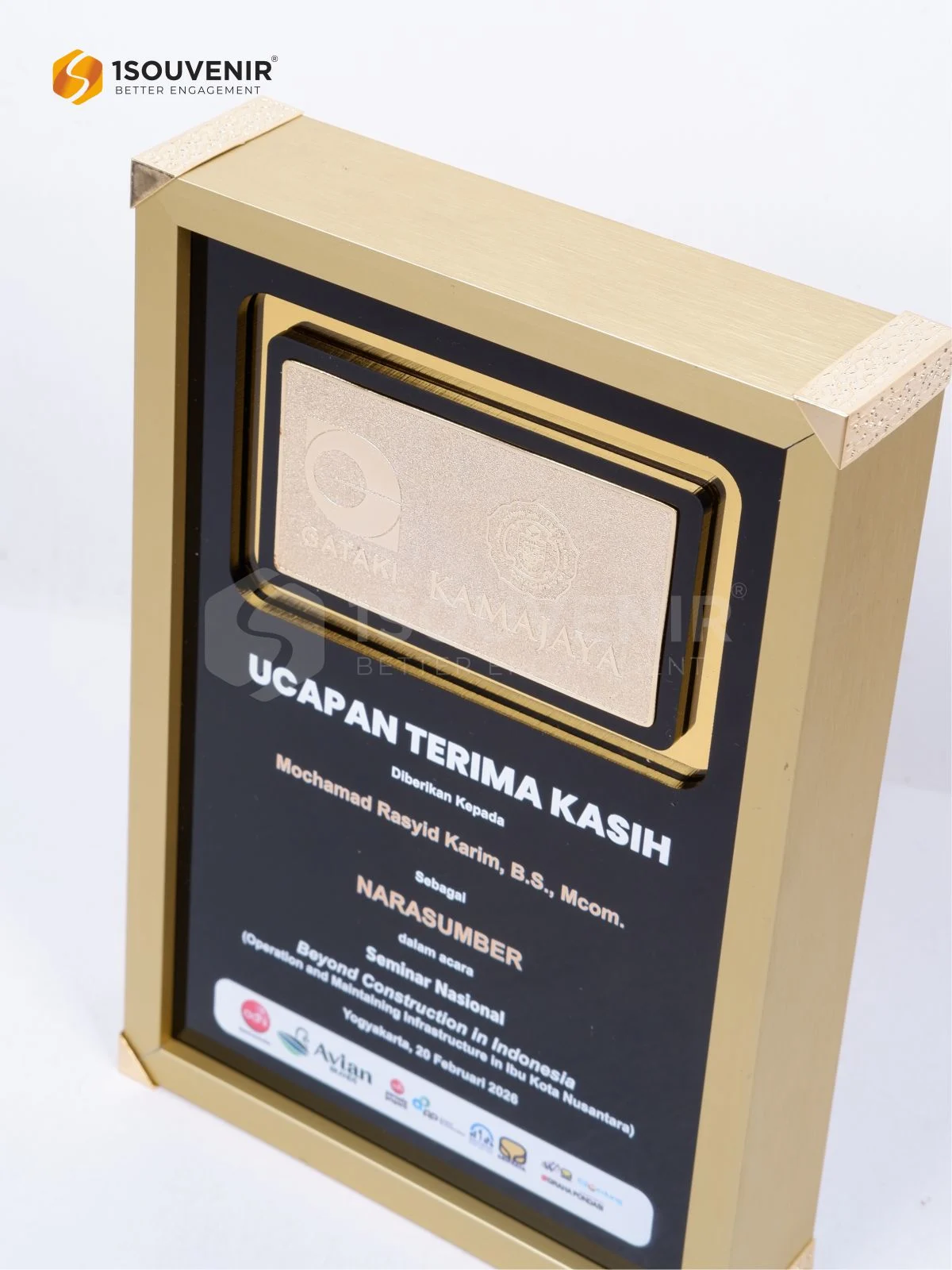 Plakat Frame Ucapan Terima Kasih untuk Narasumber Seminar Nasional Beyond Construction in Indonesia DETAIL-PF312 Plakat Frame Semnas Beyond Construction