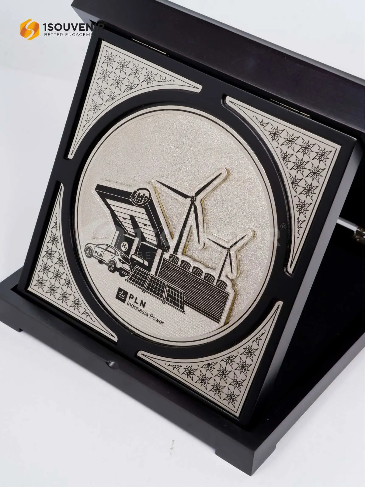 DETAIL-PK664 Plakat Kayu PLN Indonesia Power