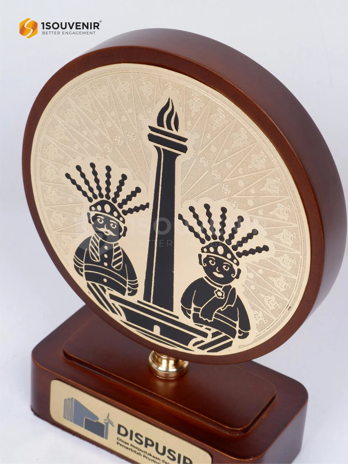 DETAIL-PK667 Plakat Kayu Dispusip DKI Jakarta