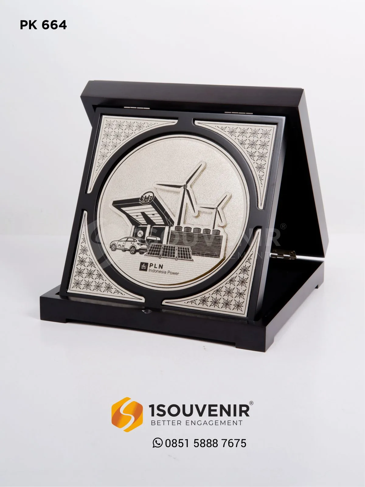 PK664 Plakat Kayu PLN Indonesia Power