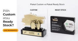 Plakat ready stock vs plakat custom